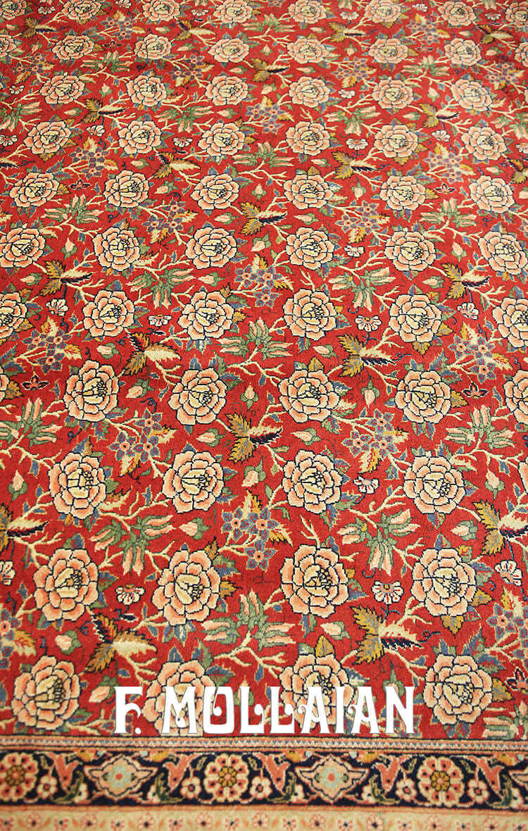 Alfombra Persa Semi-Antigua Kashan Kurk n°:99826638